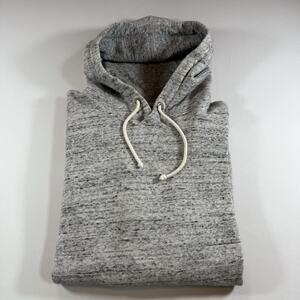 Abercrombie & Fitch Heavyweight Heathered Marbled Gray Hoodie - Small